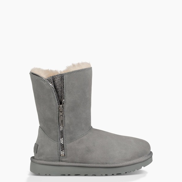 Brand New Ugg Grey Marice Zipper Boots 